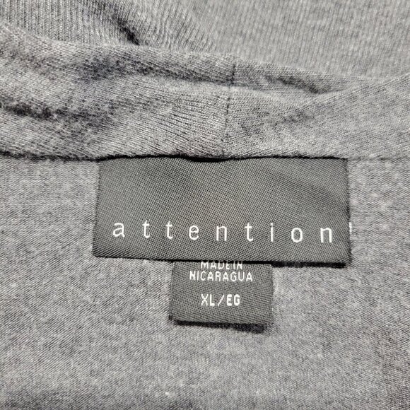 Attention Extra Large Slate Gray Lightweight Longsleeve Open Waterfall Cardigan - Picture 10 of 10